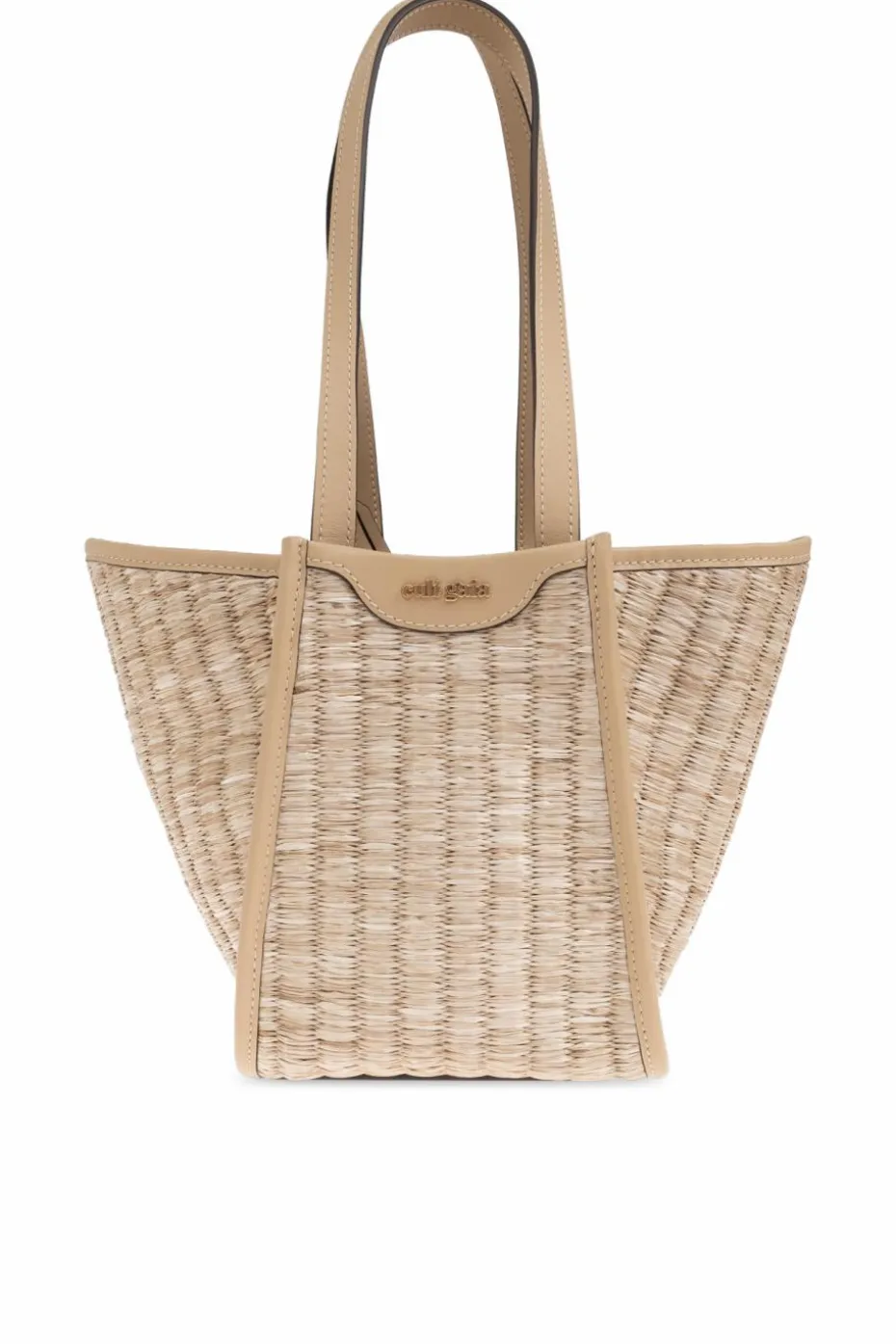 Cult Gaia beżowy Torba do ręki `Saddie Small`