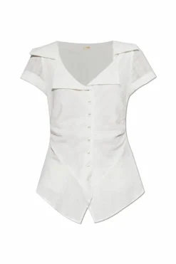 Cult Gaia BIAŁY Top `Shallie`