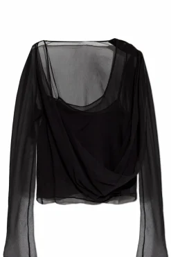 Cult Gaia CZARNY Top `Adi`