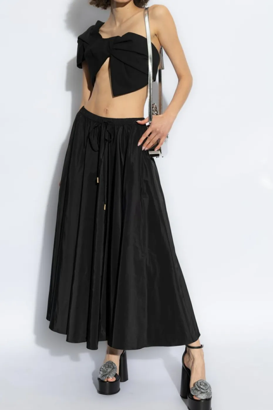 Cult Gaia CZARNY Top `Delia