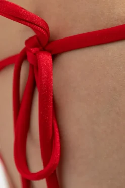 Cult Gaia CZERWONY Dół od kostiumu kąpielowego `Estella`