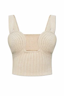 Cult Gaia kremowy Top `Kensington`