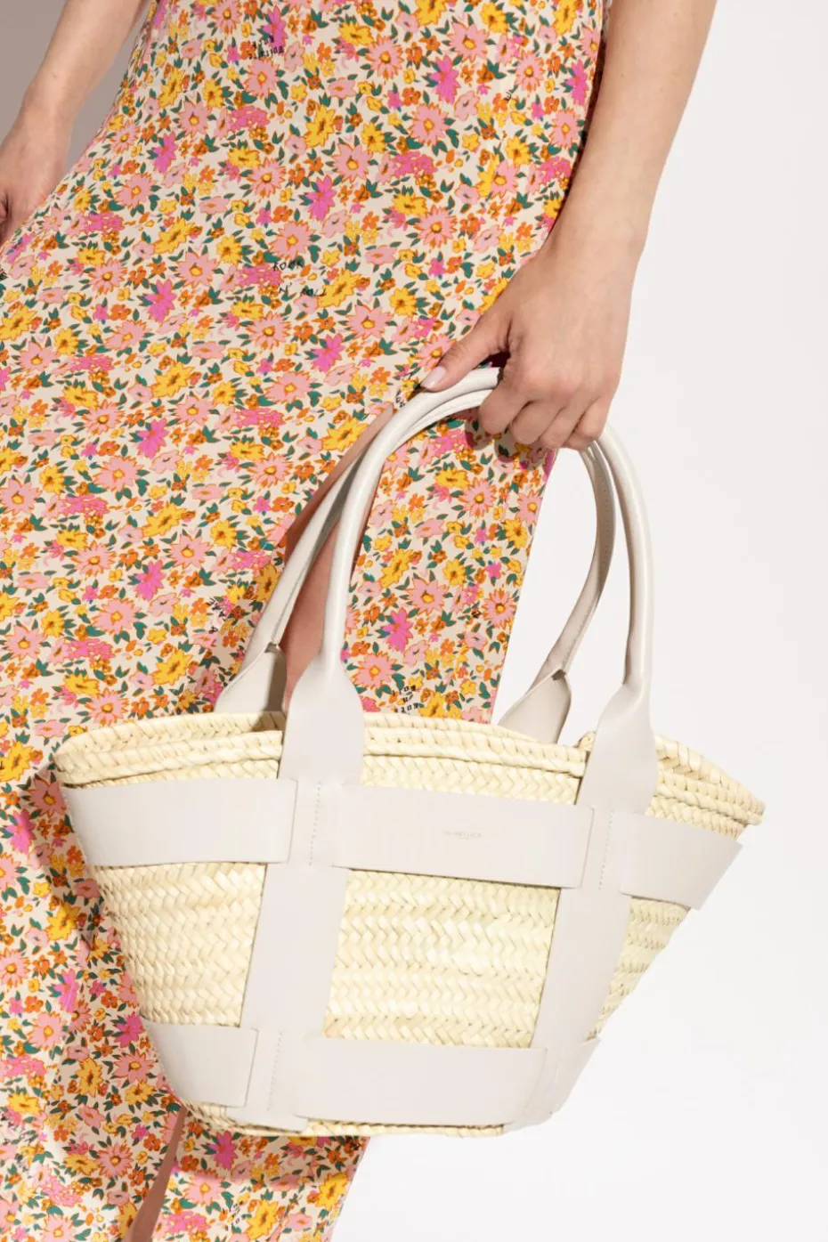 DeMellier kremowy Torba `Santorini` typu `shopper`