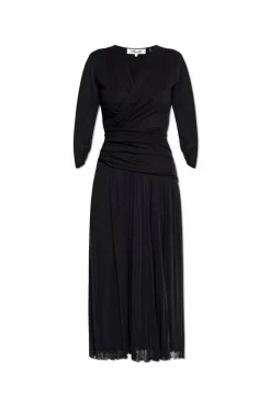 Diane Von Furstenberg CZARNY Sukienka `Gaj`
