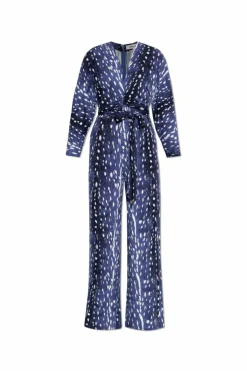 Diane Von Furstenberg NIEBIESKI Kombinezon `Aurelia`