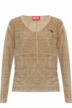 Diesel beżowy Sweter ` K-ROBBEL`