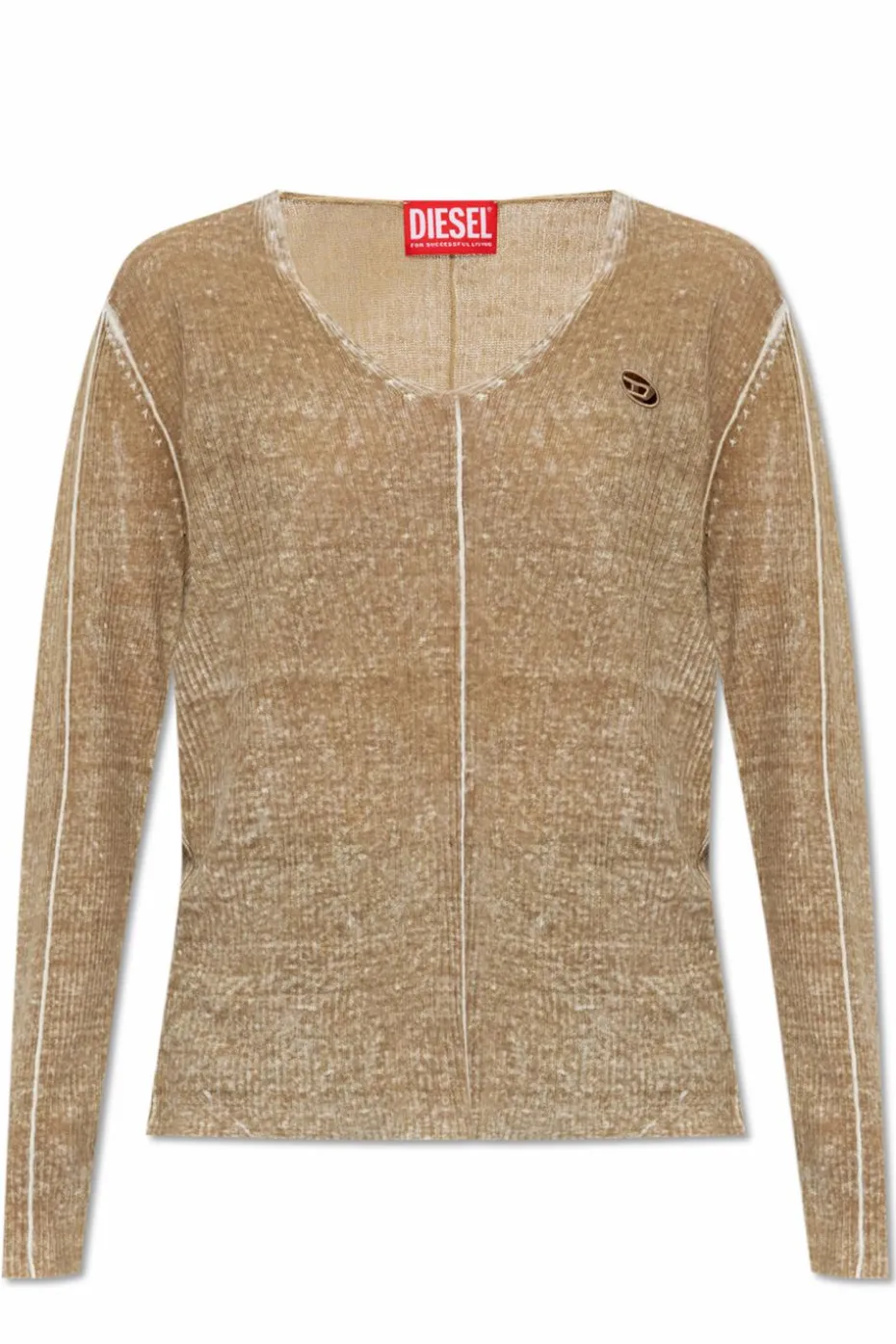 Diesel beżowy Sweter ` K-ROBBEL`