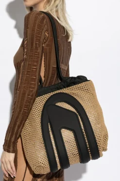 Diesel beżowy Torba `CAGE-D TOTE`