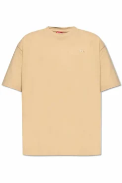 Diesel beżowy T-shirt `T-BOGGY-T1`
