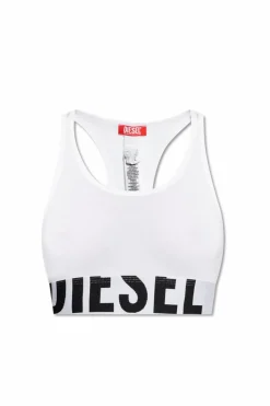 Diesel BIAŁY Biustonosz `UFSB-COTTON-RACE-BRALETTE`