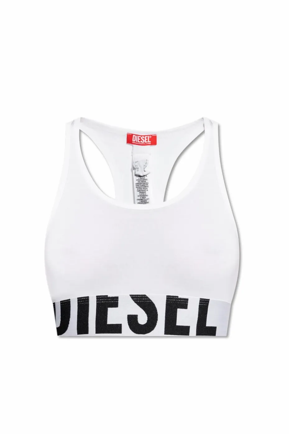 Diesel BIAŁY Biustonosz `UFSB-COTTON-RACE-BRALETTE`