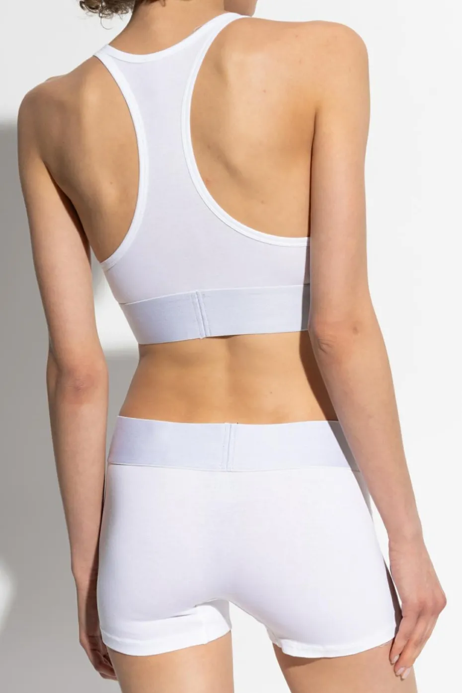 Diesel BIAŁY Biustonosz `UFSB-COTTON-RACE-BRALETTE`