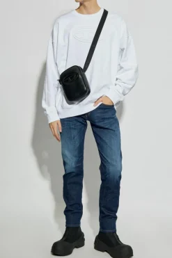 Diesel BIAŁY Bluza `S-MART-BIGOVAL`