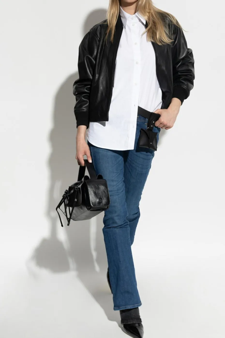 Diesel BIAŁY Koszula ` S-SIMPLY-C`