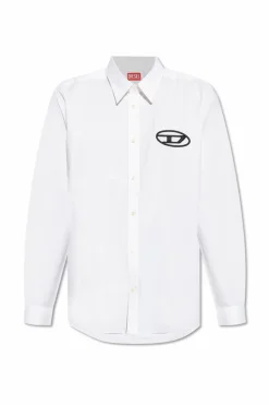 Diesel BIAŁY Koszula `S-SIMPLY-D`
