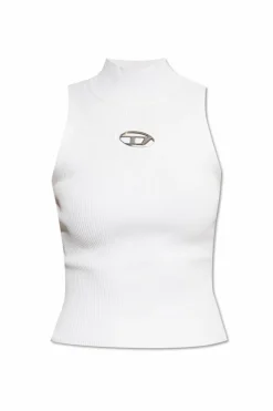 Diesel BIAŁY Top z logo `M-ONERVAX-TOP`