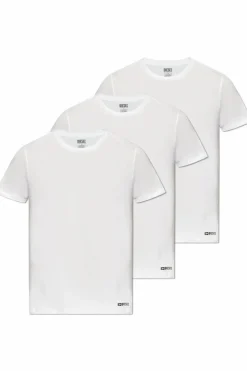 Diesel BIAŁY Trójpak t-shirtów