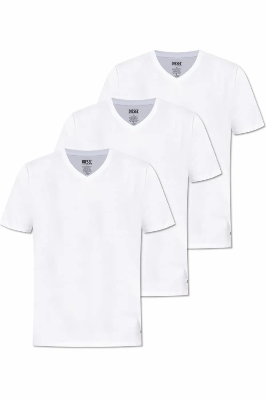 Diesel BIAŁY Trójpak t-shirtów `MICHAEL-D-BOX-3PACK`