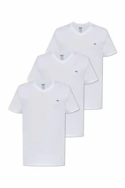 Diesel BIAŁY Trójpak t-shirtów `UMTEE-MICHAEL`