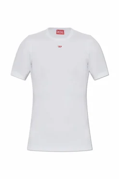 Diesel BIAŁY T-shirt `D-RIBBER-N`