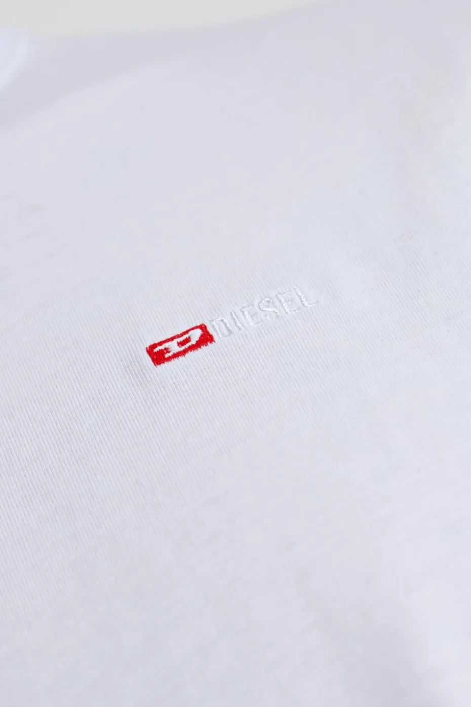 Diesel BIAŁY T-shirt `T-ADJUST-MICRODIV`