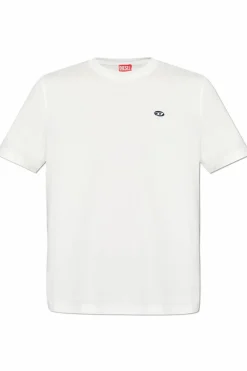 Diesel BIAŁY T-shirt `T-ADJUST-DOVAL-PJ`