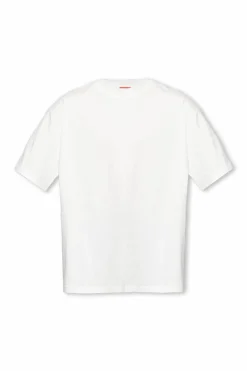 Diesel BIAŁY T-shirt ‘T-BOGGY-MEGOVAL-D’