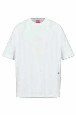 Diesel BIAŁY T-shirt `T-BOGGY-T6`