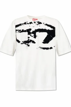 Diesel BIAŁY T-shirt `T-BOXT-N14`