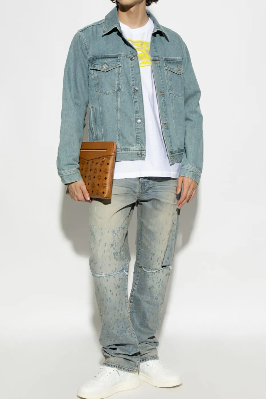 Diesel BIAŁY T-shirt `T-NORM-T1`
