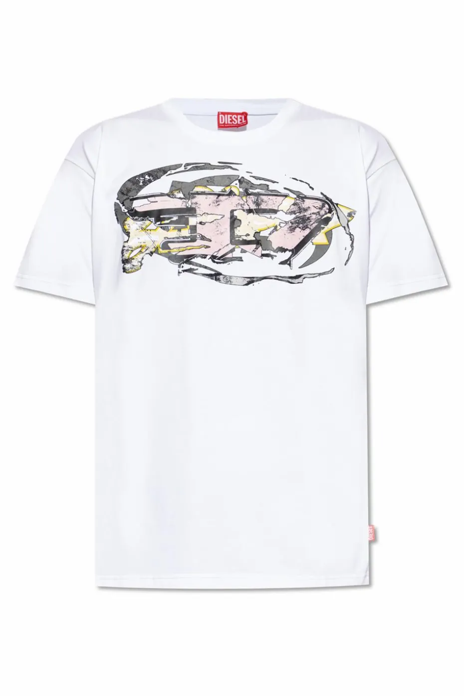 Diesel BIAŁY T-shirt `T-NORM-T11`