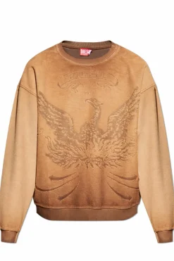 Diesel BRĄZOWY Bluza `S-ARON`