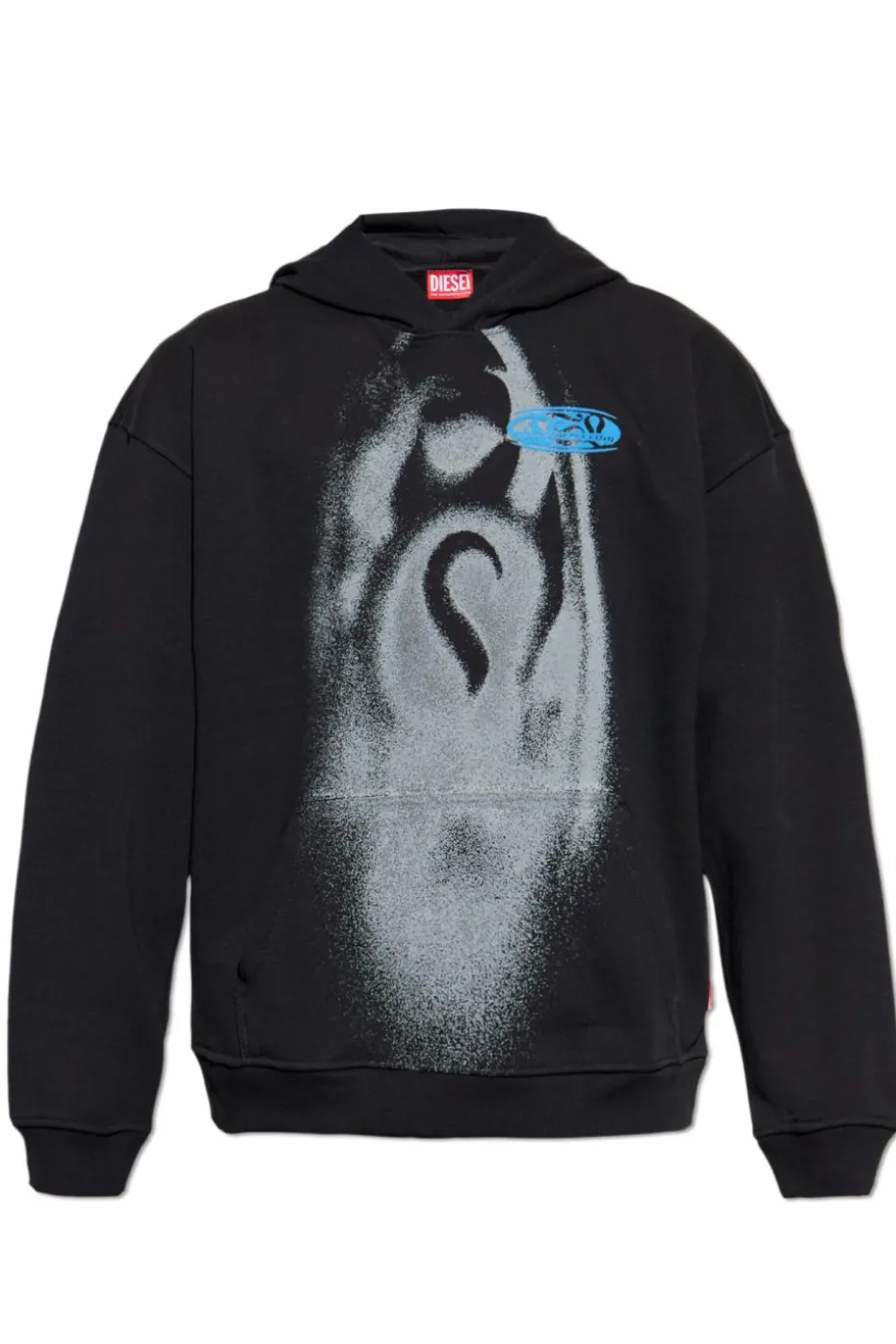 Diesel CZARNY Bluza ` S-BOXT-HOOD-T3`