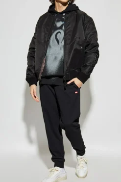 Diesel CZARNY Bluza ` S-BOXT-HOOD-T3`