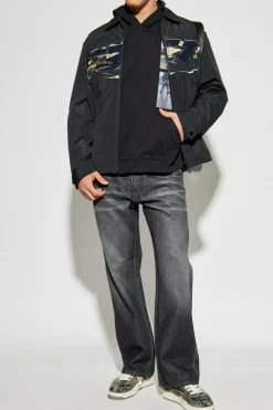Diesel CZARNY Bluza ` S-BOXT-HOOD-T6`
