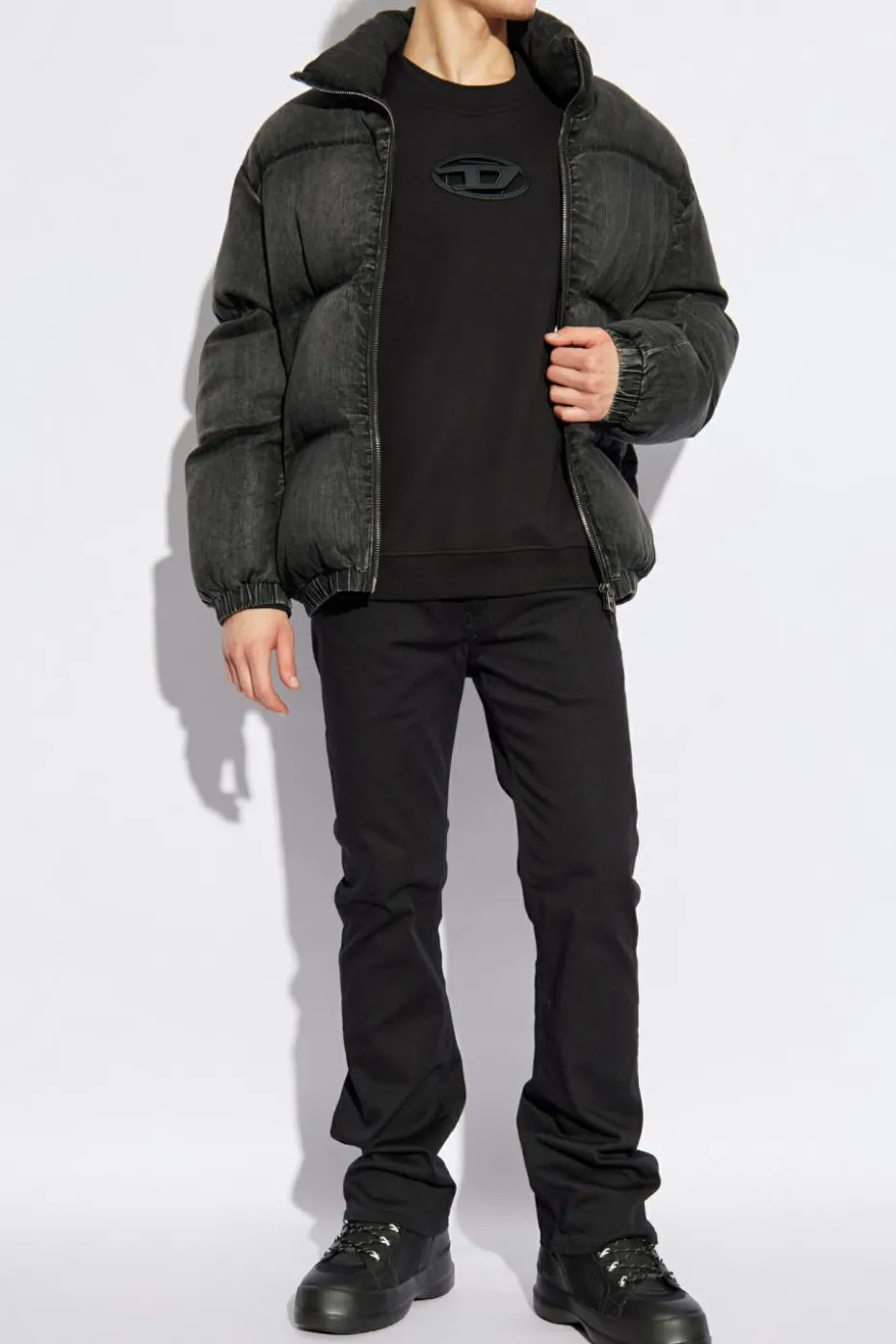 Diesel CZARNY Bluza `S-BOXT-OD`