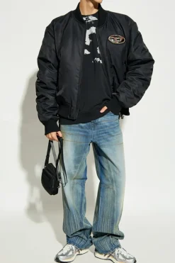 Diesel CZARNY Bluza `S-BOXT-N5`