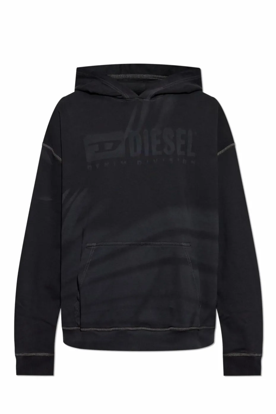 Diesel CZARNY Bluza `S-BOXT-HOOD-R9`