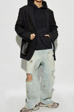 Diesel CZARNY Bluza `S-BOXT-HOOD-R9`