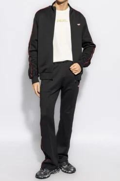 Diesel CZARNY Bluza `S-LOCK-D`