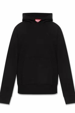 Diesel CZARNY Bluza ‘S-MACS-HOOD-MEGOVAL-D’