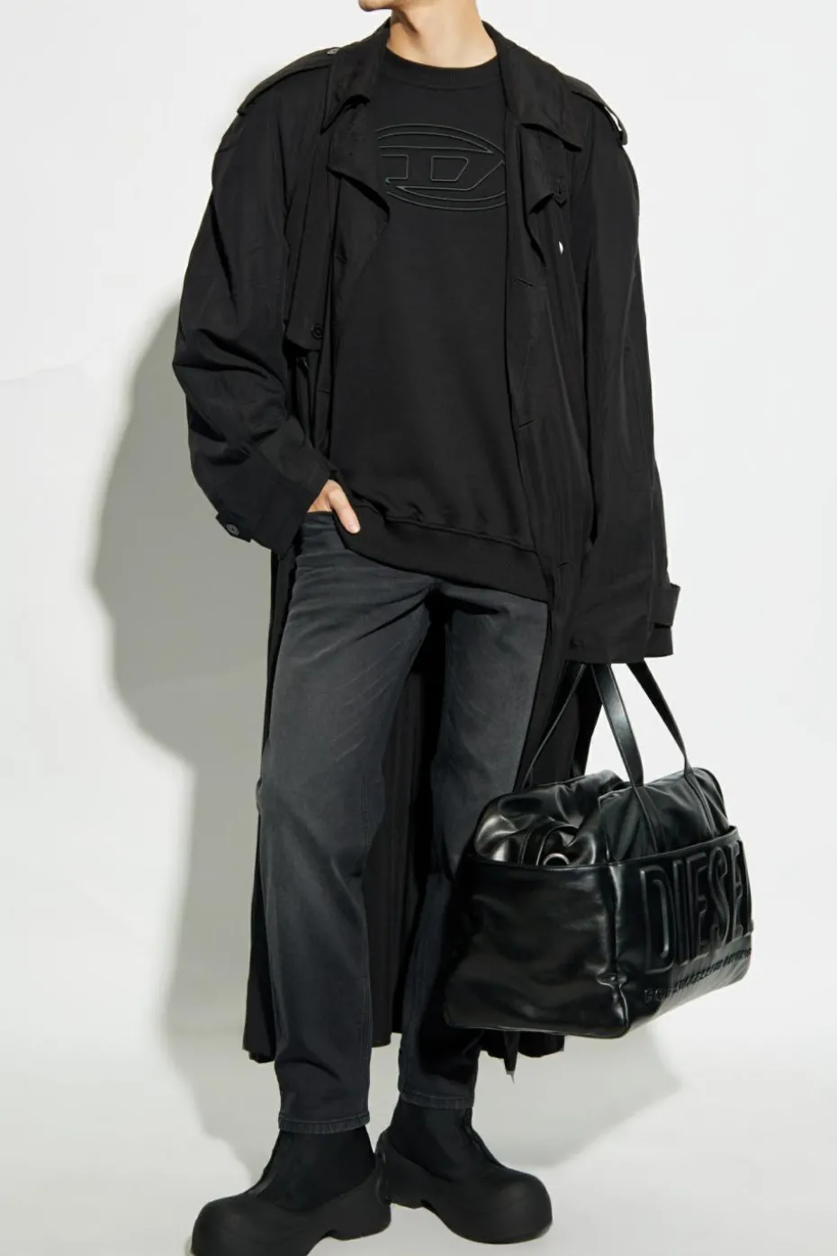 Diesel CZARNY Bluza ‘S-MART-BIGOVAL’