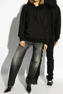 Diesel CZARNY Bluza `S-UMMER-BIGOVAL`