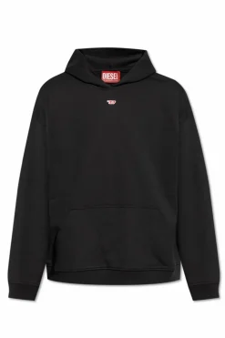 Diesel CZARNY Bluza z kapturem ‘S-BOXT-HOOD-D’