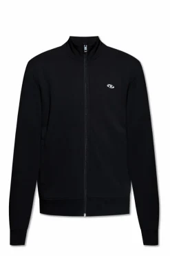 Diesel CZARNY Bluza ze stójką `S-LOCK-DOVAL-P`