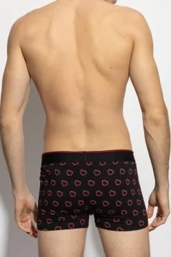 Diesel CZARNY Bokserki z nadrukiem `DAMIEN BOXER-SHORTS`