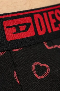 Diesel CZARNY Bokserki z nadrukiem `DAMIEN BOXER-SHORTS`