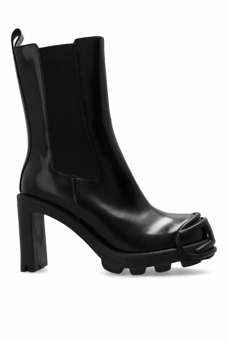 Diesel CZARNY Botki na obcasie `D-HAMMER CH D`
