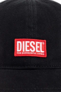 Diesel CZARNY Czapka z daszkiem `CORRY-JACQ-WASH`