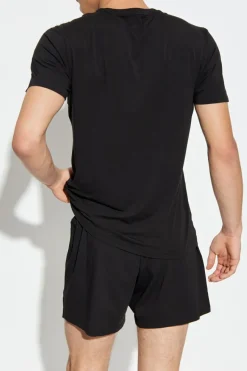 Diesel CZARNY Dwupak t-shirtów z logo `TOM-UTLT-2PACK`